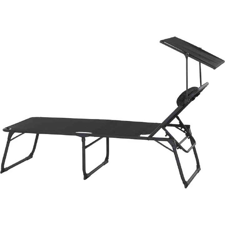 SIENA GARDEN Campingliege + Comfort grau